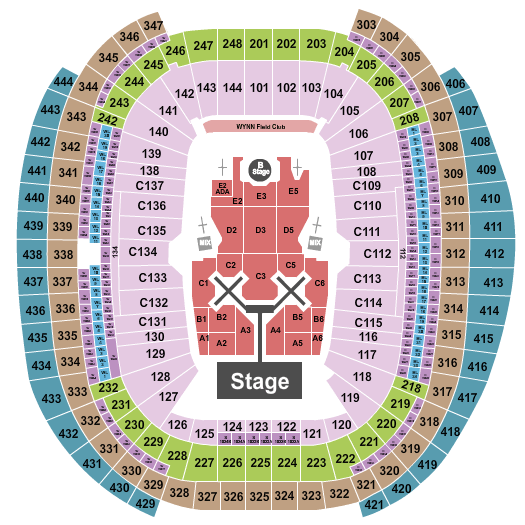 Allegiant Stadium Breezy Bowl Seating Chart
